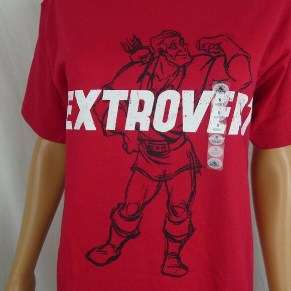 Disney Parks Beauty and the Beast Gaston Extrovert Graphic T Shirt NWT New Small - Picture 1 of 6